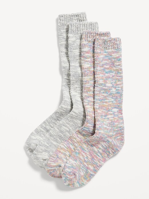 Cozy MarledKnit Boot Socks 2Pack for Girls Old Navy