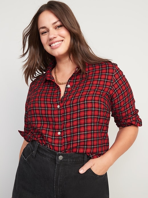 Image number 7 showing, Plaid Flannel Classic Shirt