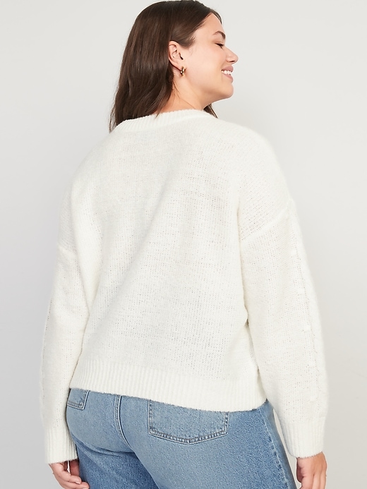 Image number 8 showing, Cable-Knit Sweater for Women