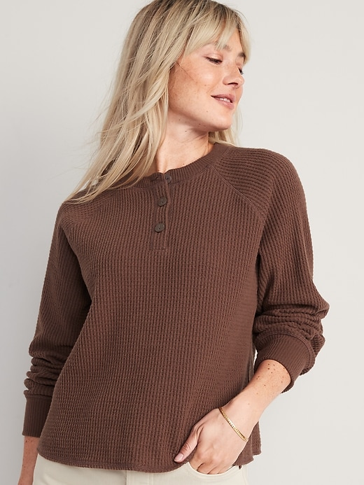 thermal knit raglan old navy