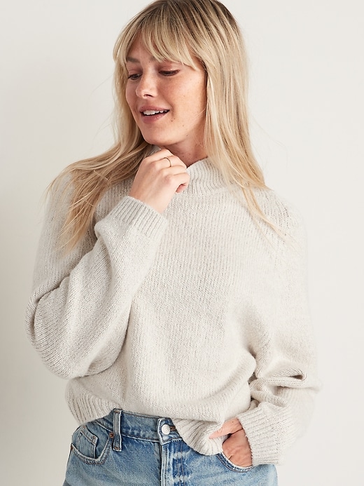 Image number 1 showing, Cozy Mock-Neck Sweater