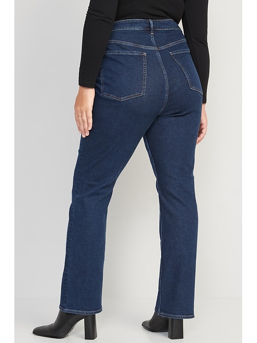 Image number 8 showing, Extra High-Waisted Button-Fly Kicker Boot-Cut Jeans