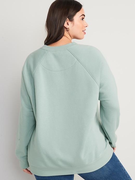 Image number 6 showing, Oversized French Terry Tunic Sweatshirt