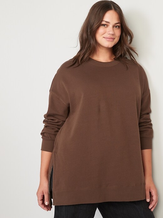 FEEL FREE COTTON WASHED OVERSIZED TUNIC SWEATSHIRT IN BROWN RUST – Life is  Chic Boutique