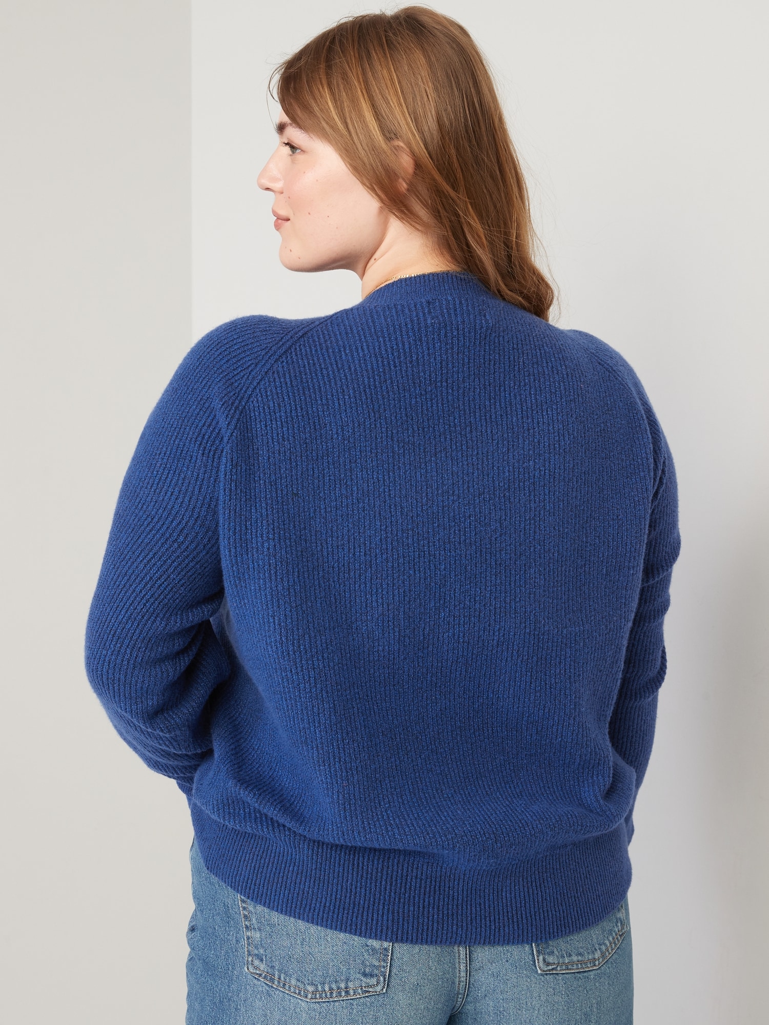 V-Neck Shaker-Stitch Cocoon Sweater for Women | Old Navy