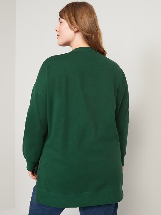Image number 6 showing, Oversized Boyfriend Garment-Dyed Tunic Sweatshirt for Women