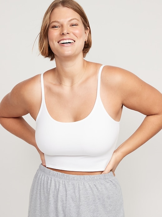 Image number 5 showing, Supima&#174 Cotton-Blend Cami Bralette Top
