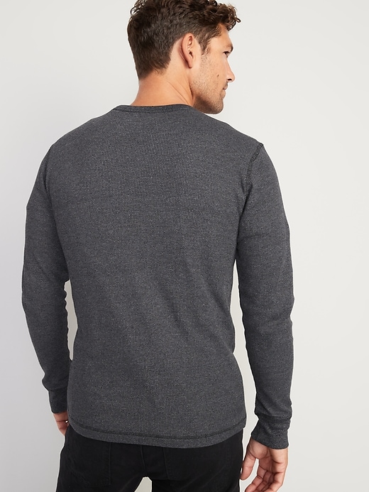 Image number 2 showing, Thermal-Knit Long-Sleeve Henley T-Shirt