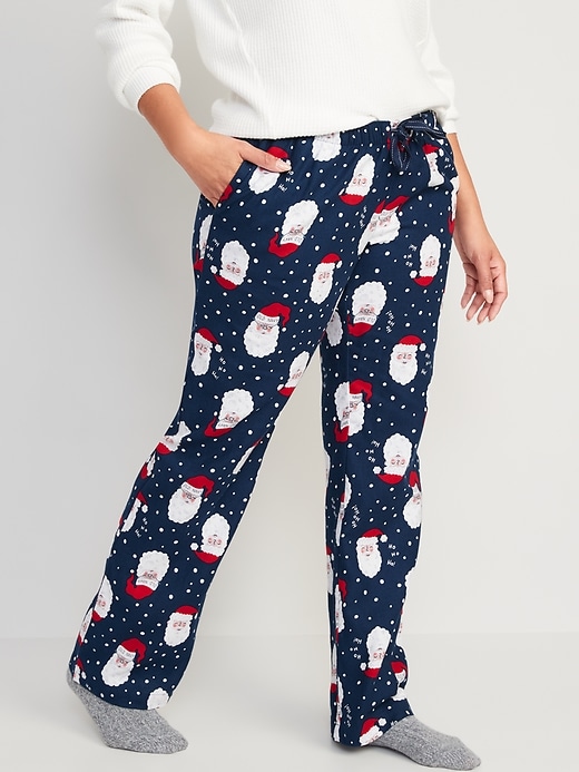 Old Navy Blue Polar Bear Pajama Pants Maternity Printed Flannel