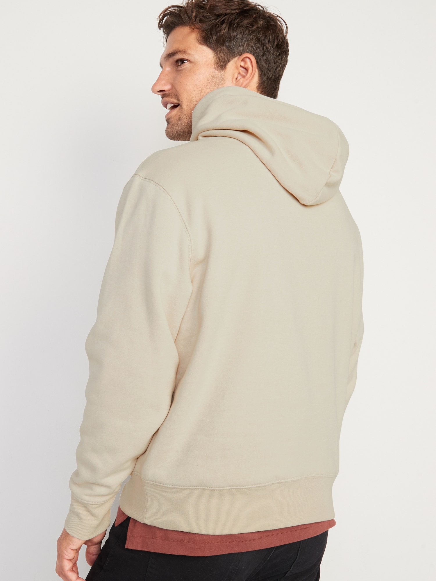 Oversized Thermal-Lined Pullover Hoodie