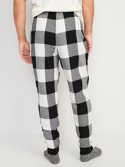 View large product image 2 of 3. Matching Plaid Flannel Jogger Pajama Pants