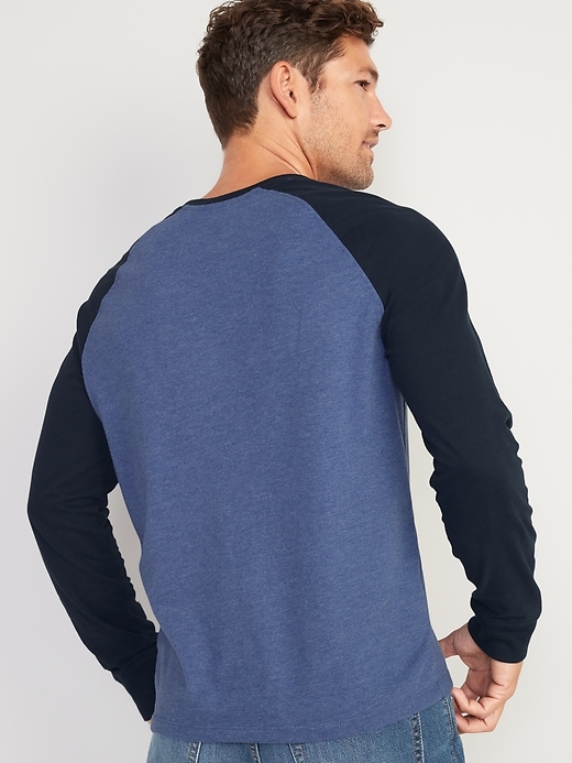 Rotation Color-Block Raglan-Sleeve T-Shirt for Men