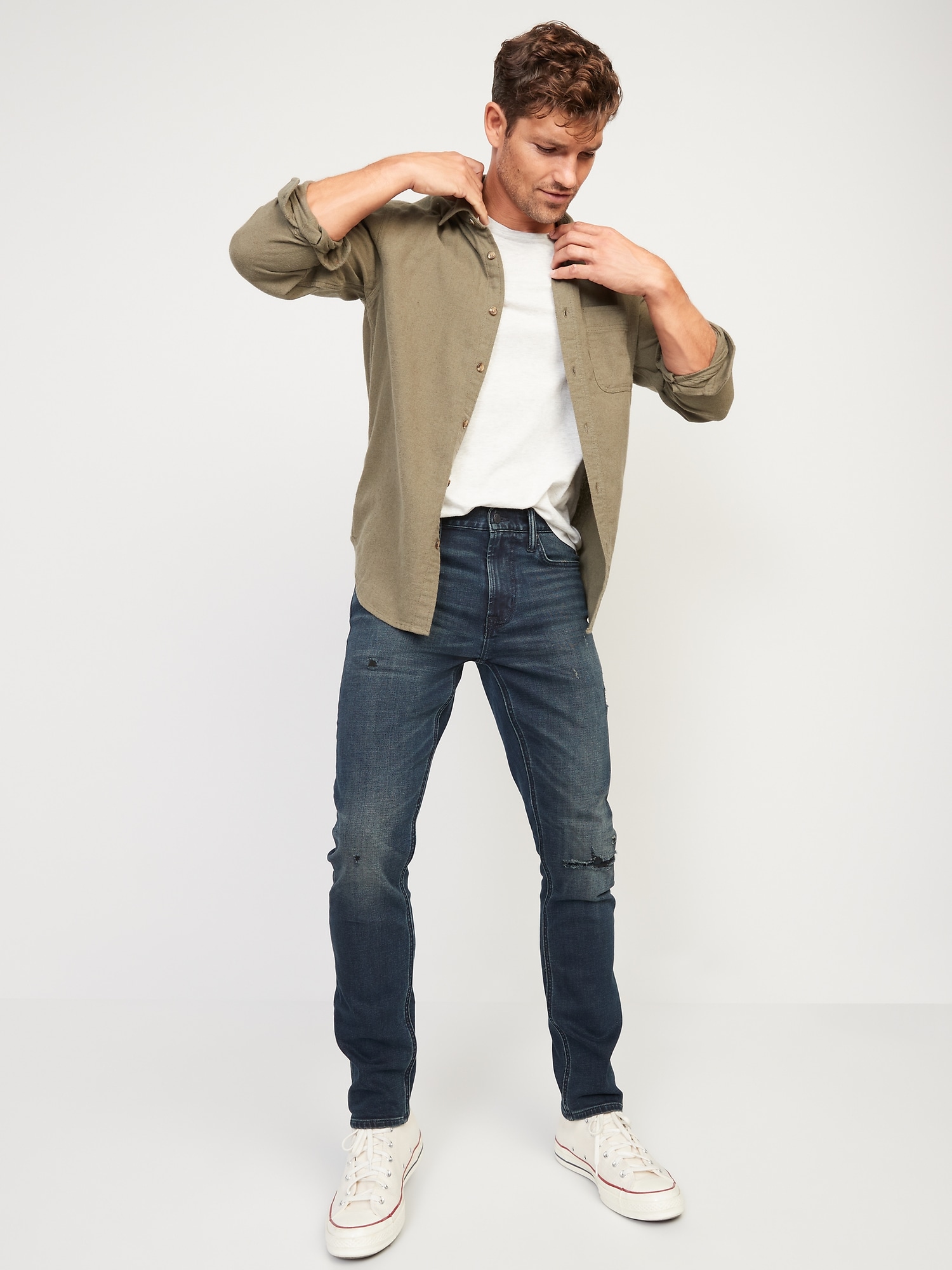 Slim Built-In-Flex Ripped Jeans for Men | Old Navy