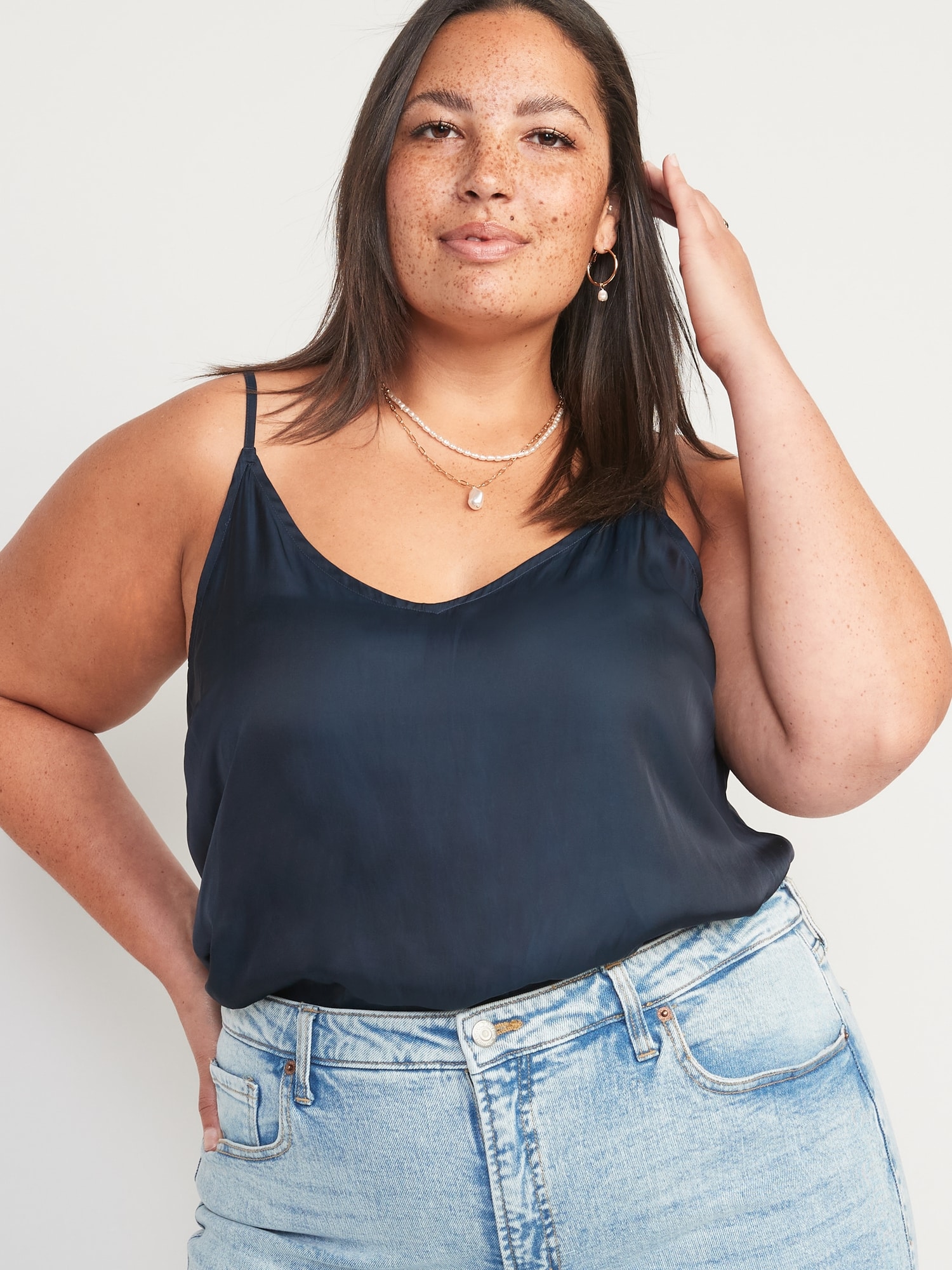 VNeck Satin Cami Top Old Navy