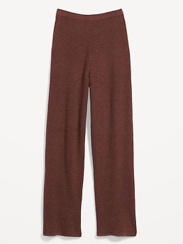 Old Navy High-Waisted Waffle-Knit Wide-Leg Lounge Sweatpants for Women
