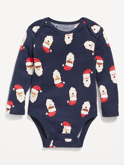 Image number 1 showing, Unisex Long-Sleeve Printed Bodysuit for Baby