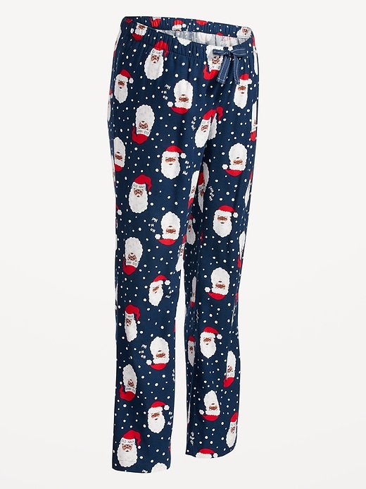 Image number 6 showing, Maternity Printed Flannel Pajama Pants
