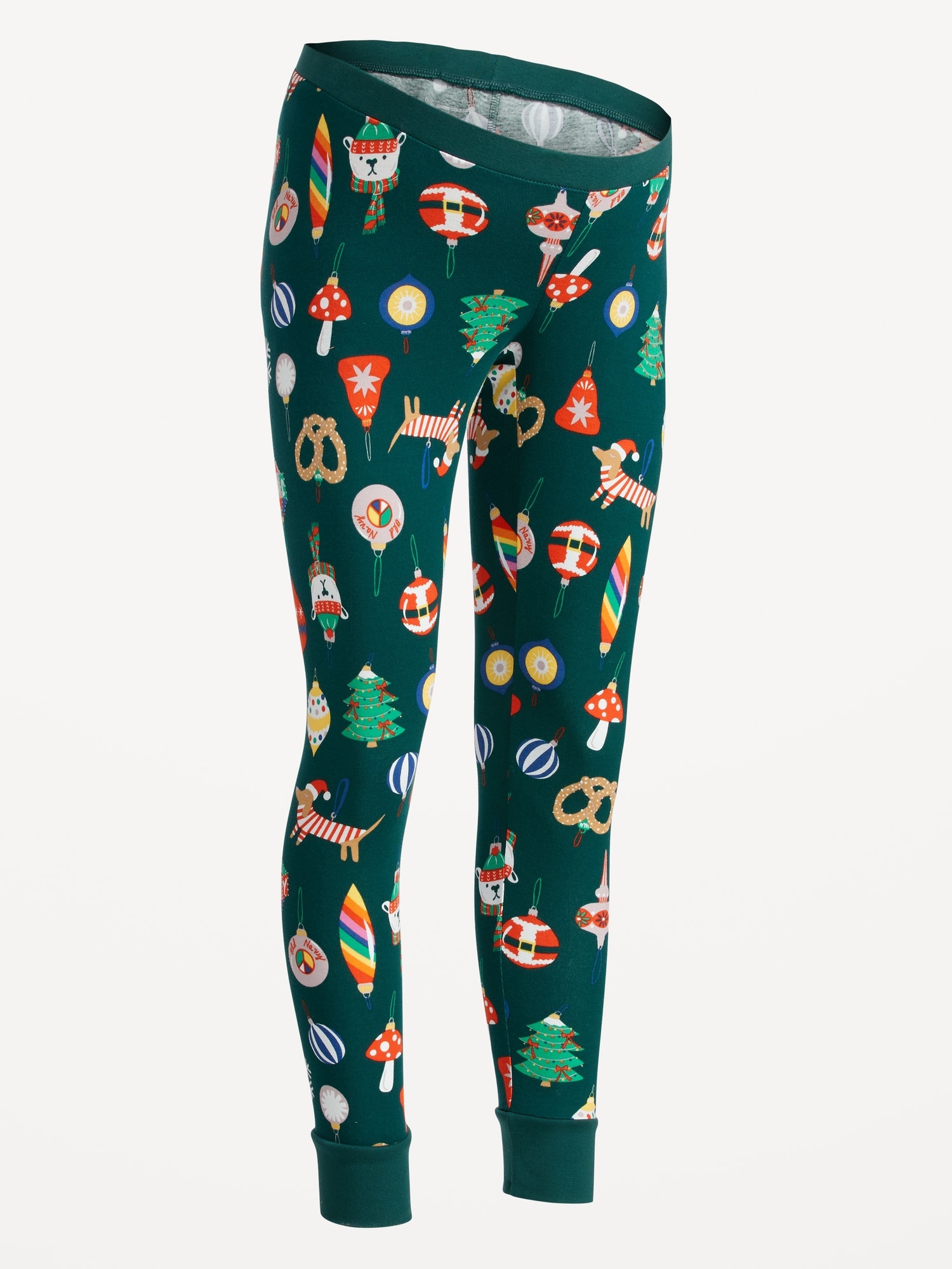 Maternity Holiday Printed Pajama Leggings