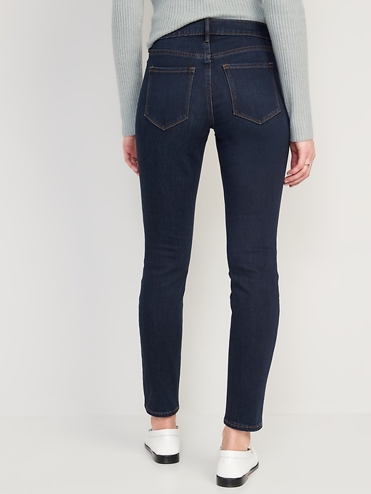 Image number 2 showing, Mid-Rise Power Slim Straight Jeans for Women