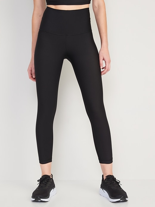 Image number 1 showing, Extra High-Waisted PowerSoft Crop Leggings for Women