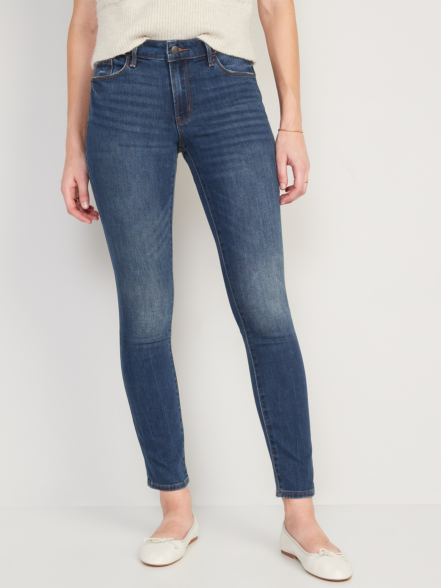 Mid-Rise Pop Icon Skinny Jeans for Women Old Navy