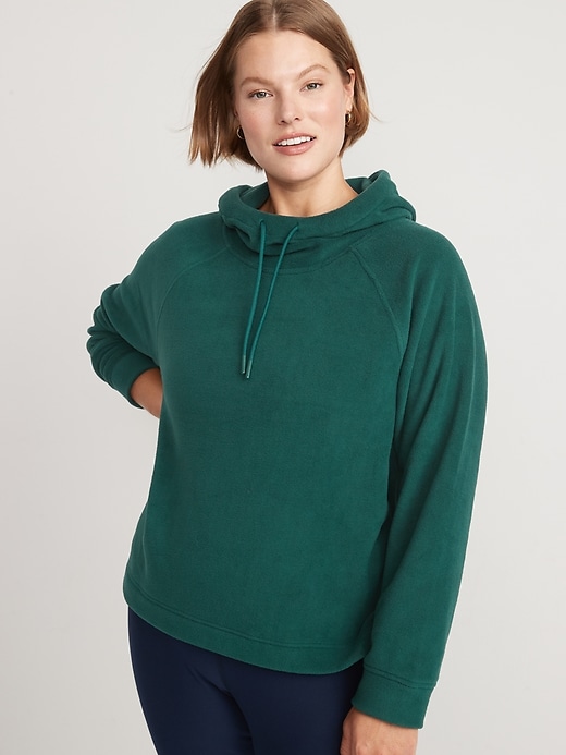 Microfleece Funnel-Neck Pullover Hoodie for Women | Old Navy