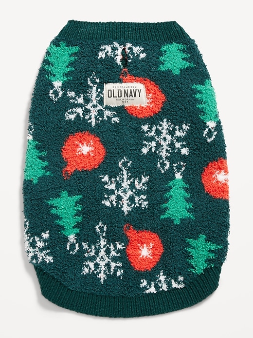 View large product image 2 of 2. Cozy Printed Sweater for Pets