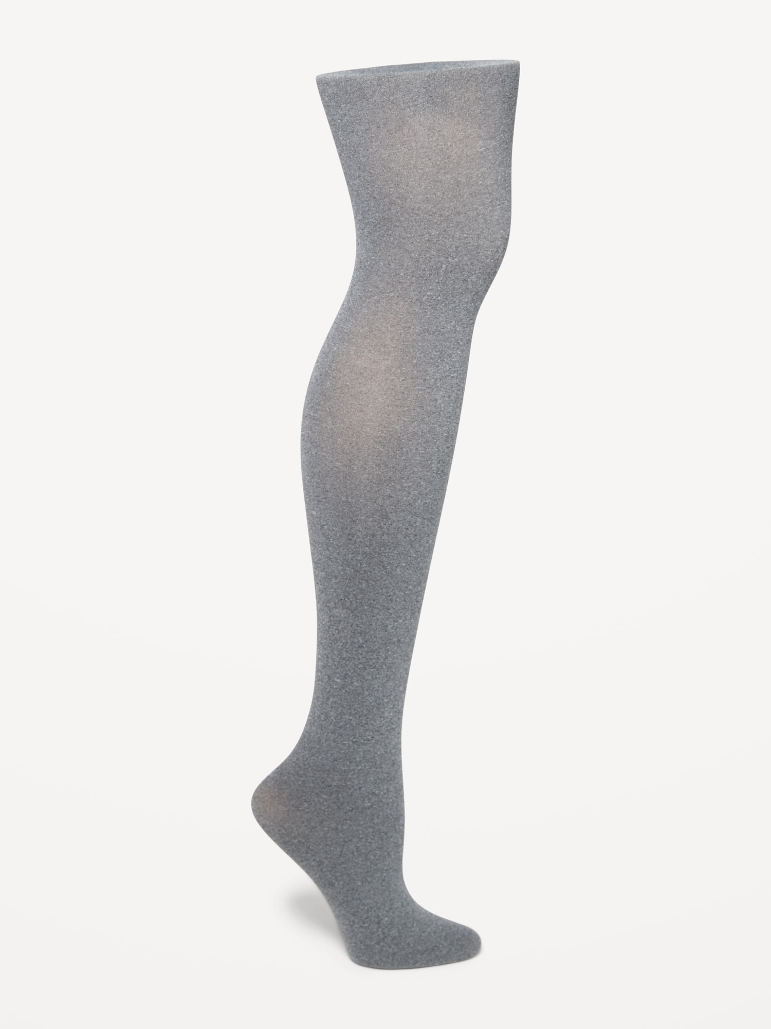Old Navy Solid Control-Top Tights for Women gray. 1