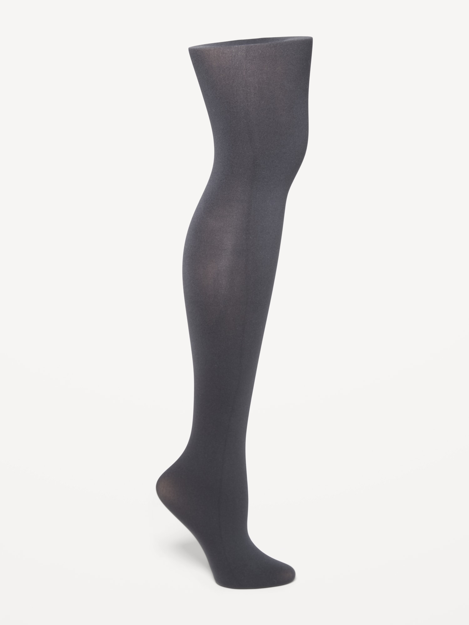 Old Navy Solid Control-Top Tights for Women black. 1