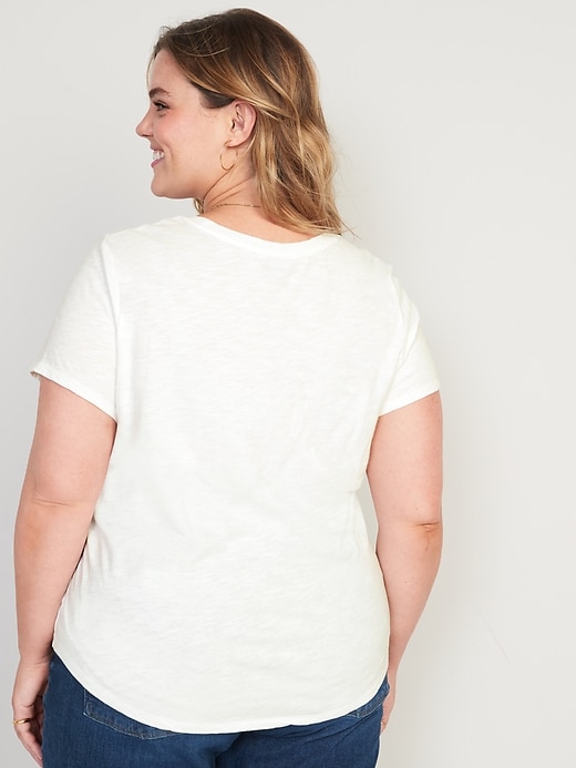 Image number 8 showing, EveryWear Slub-Knit Graphic T-Shirt for Women