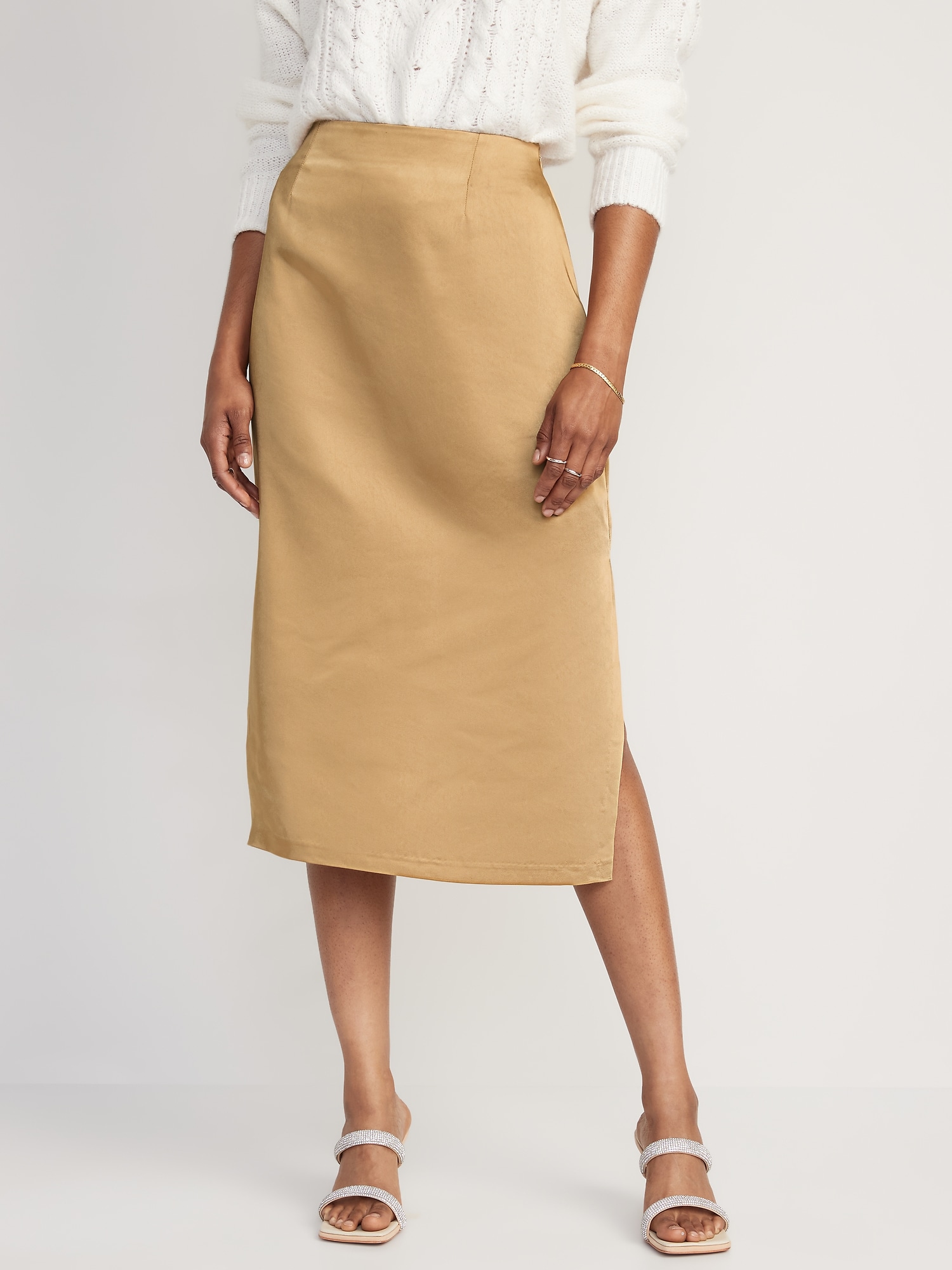 High-Waisted Satin Maxi Skirt for Women | Old Navy