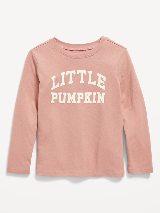 Unisex Long-Sleeve "Little Pumpkin" Graphic T-Shirt for Toddler
