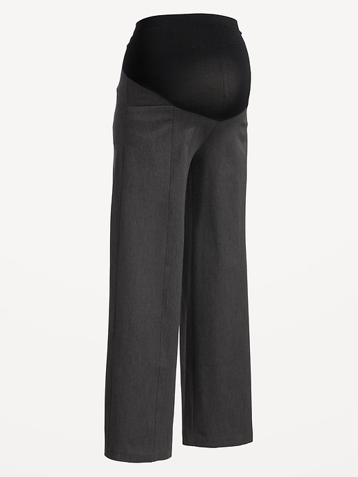 Image number 8 showing, Maternity Full-Panel Pixie Wide Leg Pants