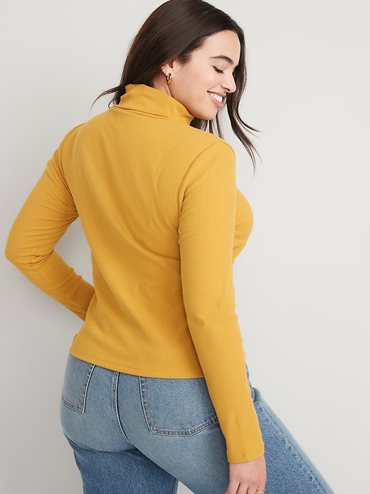 Rib-Knit Turtleneck Top for Women | Old Navy