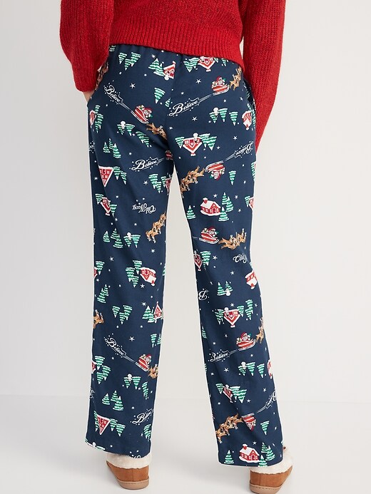 Image number 2 showing, Printed Flannel Pajama Pants for Women