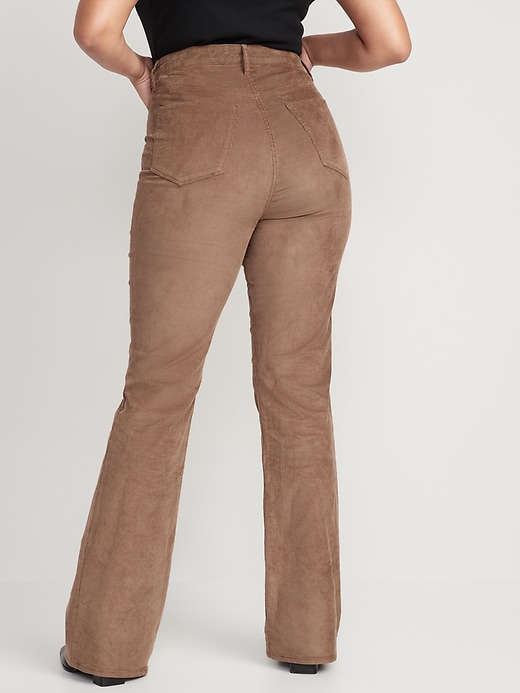 Image number 6 showing, Higher High-Waisted Flare Corduroy Pants for Women