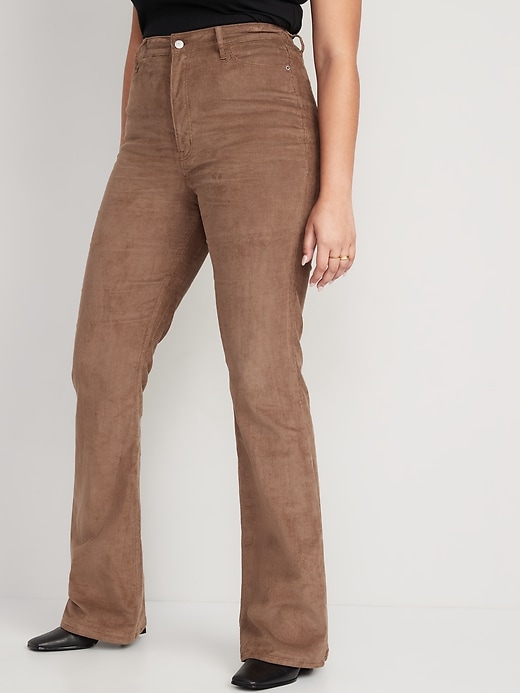 Image number 5 showing, Higher High-Waisted Flare Corduroy Pants for Women