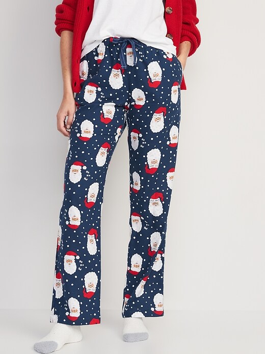 Old Navy Mid-Rise Printed Flannel Pajama Pants for Women. 1