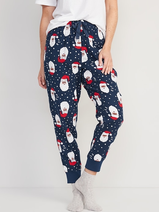 Old Navy Printed Flannel Jogger Pajama Pants for Women. 2