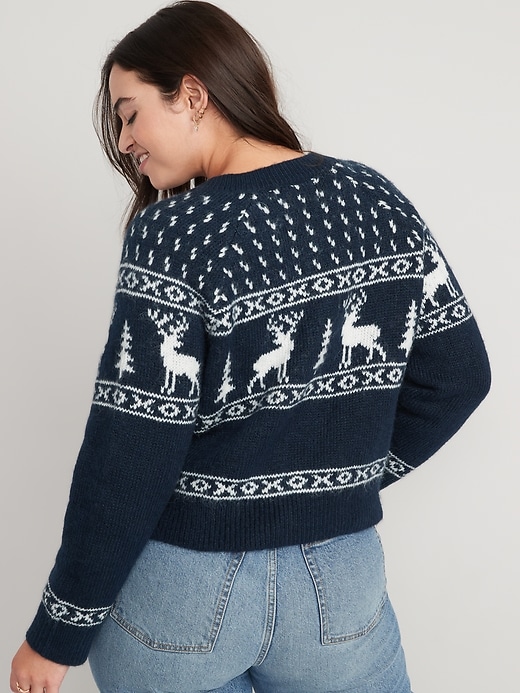 Image number 5 showing, Matching Holiday Fair Isle Cardigan Sweater