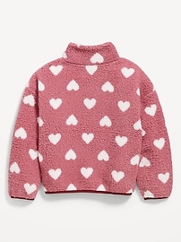View large product image 3 of 3. Cozy Sherpa Printed Zip-Front Jacket for Girls