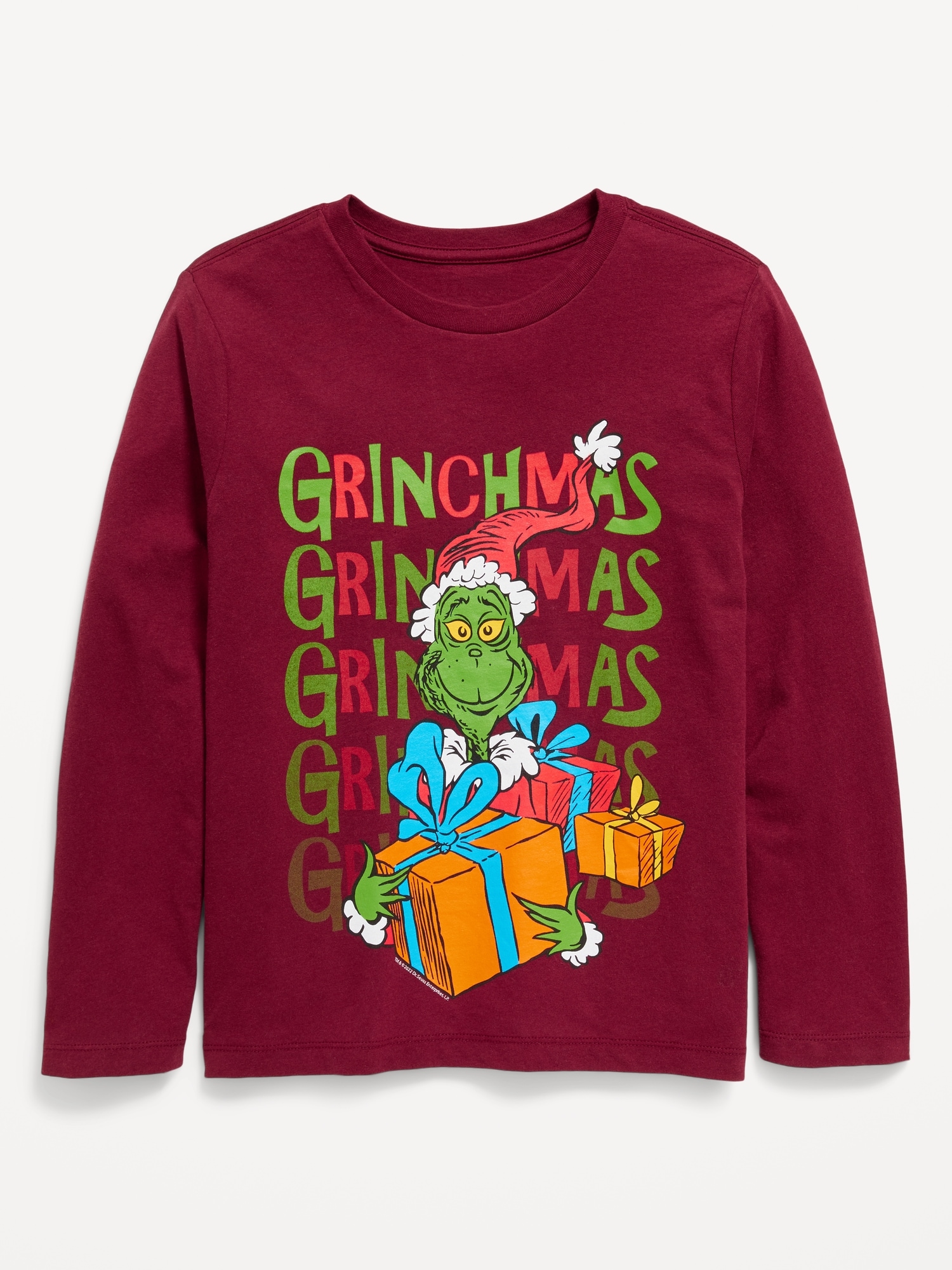 Long-Sleeve Gender-Neutral Dr. Seuss™ The Grinch T-Shirt for Kids | Old ...