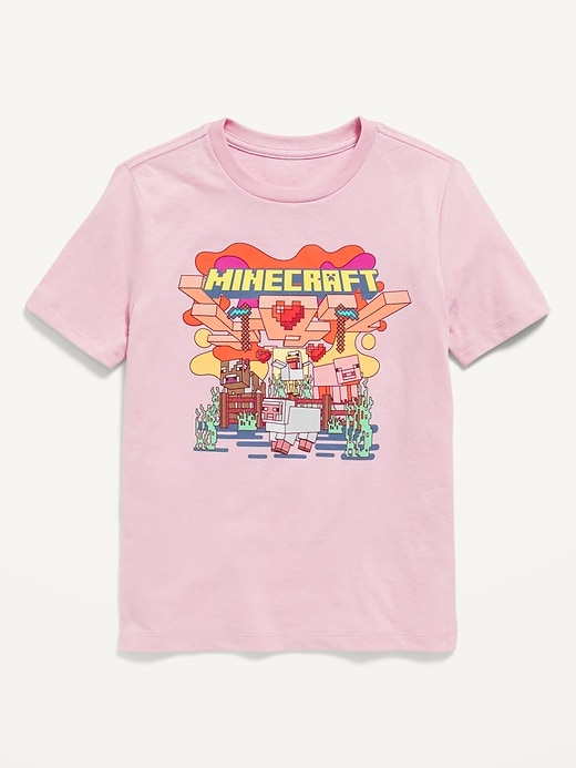 View large product image 1 of 2. Minecraft™ Gender-Neutral Graphic T-Shirt for Kids