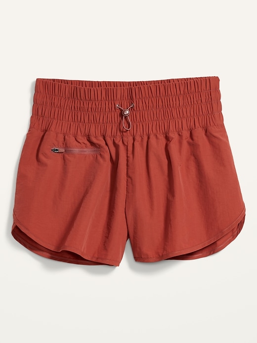 Image number 4 showing, Extra High-Waisted Dolphin-Hem Run Shorts for Women -- 2.5-inch inseam
