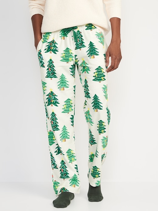 Image number 1 showing, Printed Flannel Pajama Pants