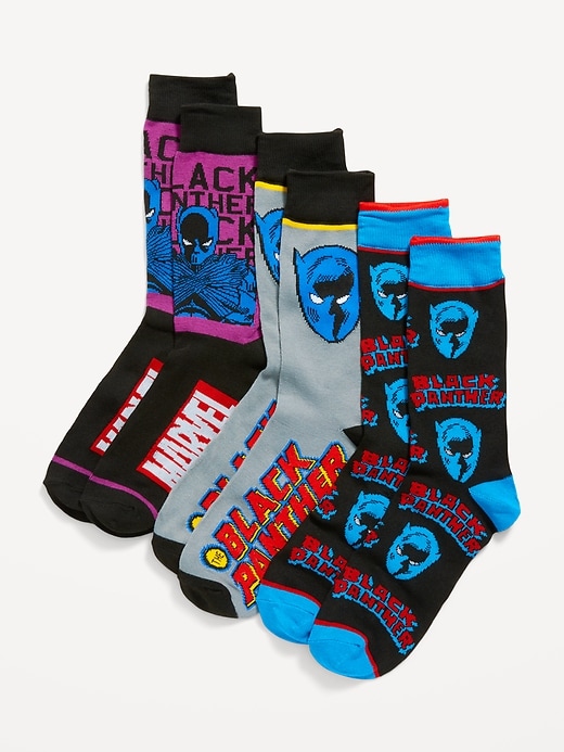 Marvel™ Black Panther Gender-Neutral Socks 3-Pack for Adults