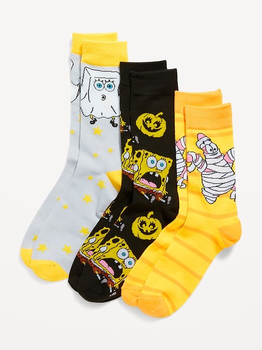 SpongeBob SquarePants™ Halloween Gender-Neutral Socks 3-Pack for Adults