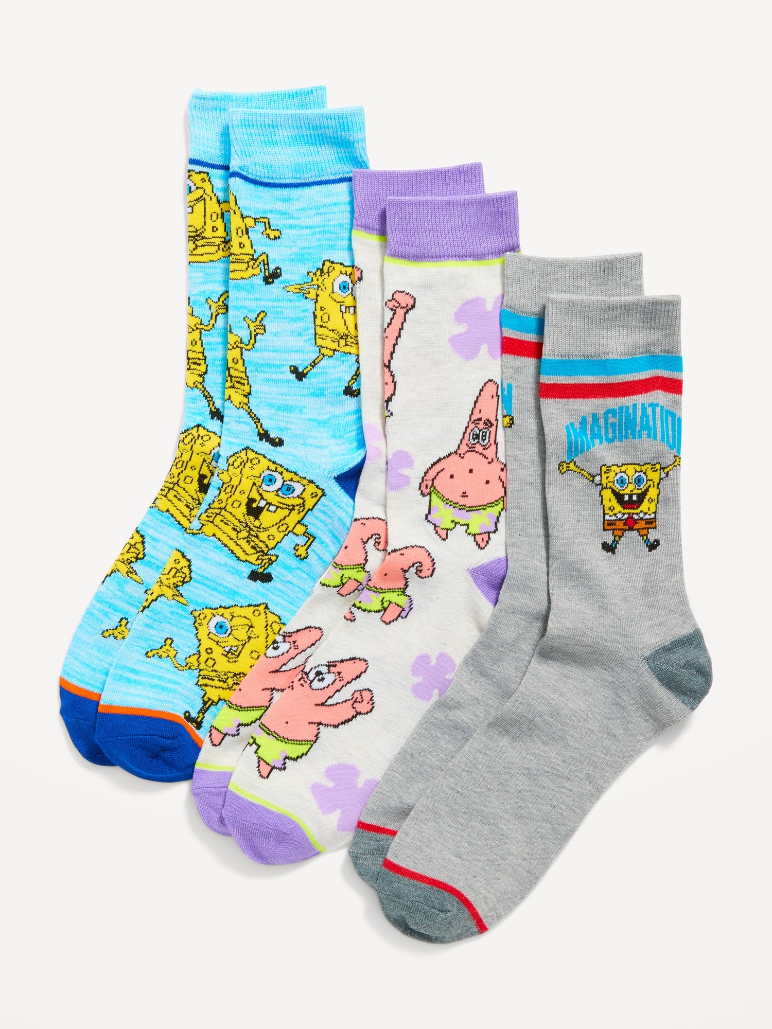 SpongeBob Graphic Ankle Socks - 3 Pack