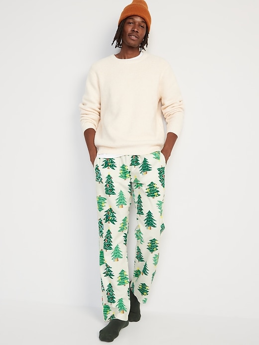 Image number 3 showing, Printed Flannel Pajama Pants