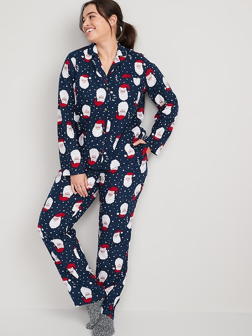 Image number 5 showing, Printed Flannel Pajama Set